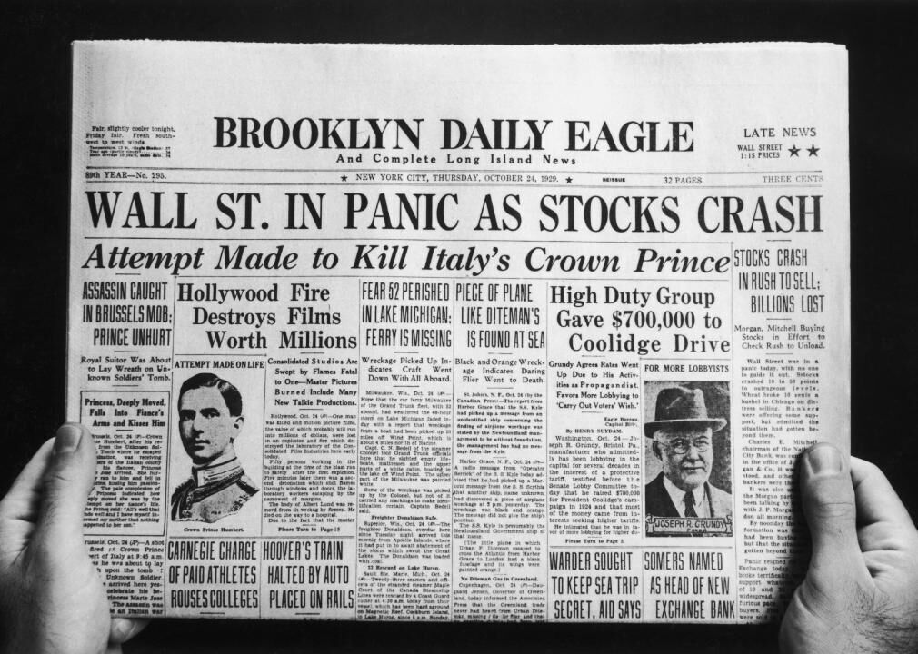 1929: Wall Street crash